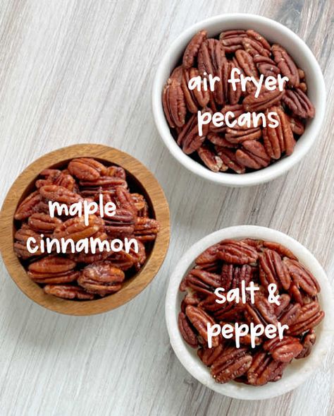 Savory Pecans, Roasted Pepper Recipes, Roasted Pecans Recipe, Air Fryer Dinner, Recipe Air Fryer, Mom Recipes, Air Fryer Oven Recipes, Air Fry Recipes, Roasted Pecans