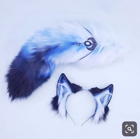 Werewolf Ears And Tail, Cat Pose Yoga, Yoga Drawings, Werewolf Ears, Kitten Play Gear, Wolf Ears And Tail, Cat Ears And Tail, Cat Poses, Anting Manik