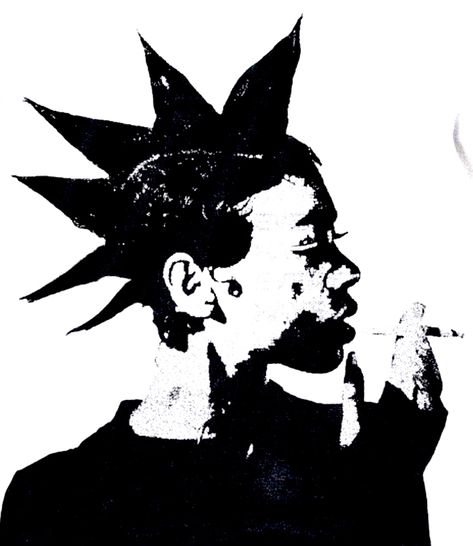 Black Pic For Graphic Design, Punk Icons Aesthetic, Stencil Art Aesthetic, Punk Black And White, Punk Icon, Punk Rock Art, Image Joker, Hell Star, Punk Illustration