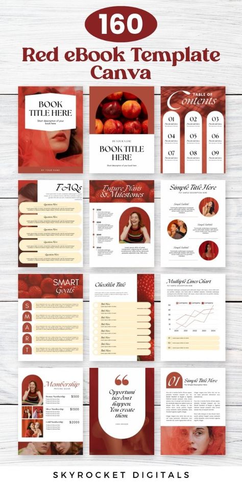 Editable red eBook template on Canva

Create your own beautiful eBook with this easy-to-use template. Customize the colors, fonts, and text to match your brand. #ebook #template #canva #book . #Ebook_Template #Future_Plans #Book_Title #How_To_Plan Ebooks Design Inspiration, Ebook Design Layout, Amazon Book Publishing, Canva Course, Lead Magnet Design, Ebook Template Design, Amazon Book, Cookbook Template, Ebook Design