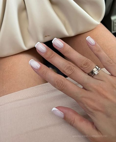 Bridal Hmu, Milky Pink Nails, Pink Nails Opi, Square Oval Nails, Pink French Tip Nails, Pink French Tip, Kutek Disney, Almond Acrylic, Nail Business