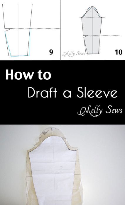 So useful - How to draft a sleeve - Melly Sews - make a sleeve pattern Sleeve Sewing Pattern, Melly Sews, Sewing Sleeves, Sewing Courses, Bodice Pattern, Sewing Alterations, Sewing Tips And Tricks, Couture Mode, Pattern Drafting