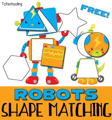 Tangram Shape Puzzles for Toddlers | Totschooling - Toddler and Preschool Educational Printable Activities Totschooling Printables Free, Craft With Shapes, Robot Preschool, Robots Preschool, Robot Activity, Toddler Math, Robot Craft, Shape Activities, Learn Shapes