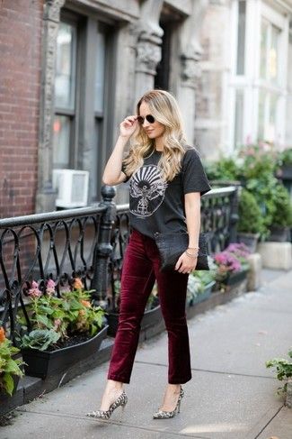 Velvet Pants Outfit Casual, Black Velvet Pants Outfit, Velvet Pants Outfit, Blue Velvet Pants, Burgundy Background Aesthetic, Maroon Pants, 90s Fashion Outfits Hip Hop Party, Pants Outfit Ideas, Velvet Flare Pants