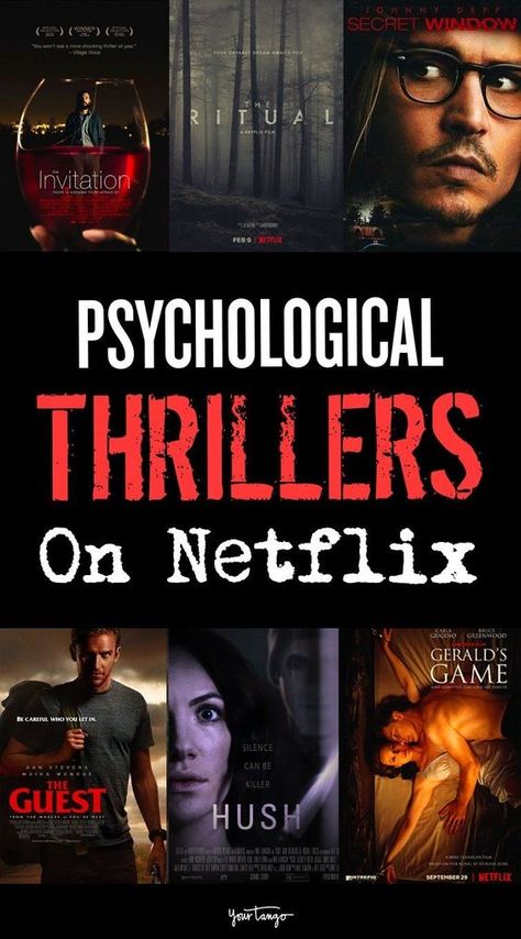 Top Netflix Movies, Best Psychological Thriller Movies, Psychological Movies, Thrillers Movies, Good Documentaries To Watch, Psychological Thriller Movies, Scary Movies To Watch, Suspense Movies, Netflix Movies To Watch