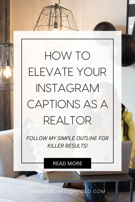 Instagram for Real Estate | Elevate your Instagram marketing game with my amazing REALTOR edition guide on writing fire Instagram captions. Learn how to write killer Instagram captions, Instagram captions aesthetic, Instagram captions ideas, and Instagram captions for realtors and real estate agents. Become an Instagram caption genius and up your Instagram marketing strategy at candicecarcioppolo.com! Real Estate Captions For Instagram, Realtor Captions, Fire Instagram Captions, Real Estate Captions, Real Estate Aesthetic, Instagram Captions Aesthetic, Aesthetic Instagram Captions, Captions Aesthetic, Real Estate Marketing Quotes