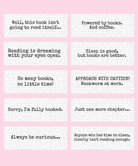 Diy Bookmark Quotes, Small Quotes For Bookmarks, Book Lover Bookmarks, Book Mark Quotes Funny, Quotes To Write On Bookmarks, Book Quotes For Bookmarks, Bookmark Sayings Quotes, Sayings For Bookmarks, Bookmark Phrases