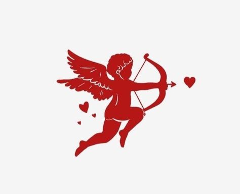 Cupid Drawing, Angel Nails, Cupid Love, Tattoo Templates, Valentines Wallpaper, Vintage Tattoo, Silhouette Art, Okay Gesture, Moose Art