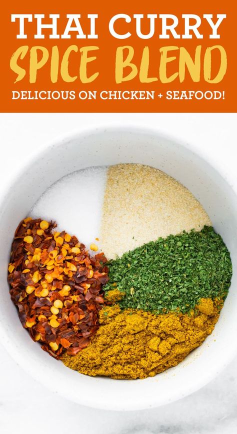 Curry Spice Blend, Curry Spice, Thai Spices, Eating Bird Food, Tofu Curry, Homemade Spice Mix, Spice Blends Recipes, Spice Mix Recipes, Homemade Spice Blends