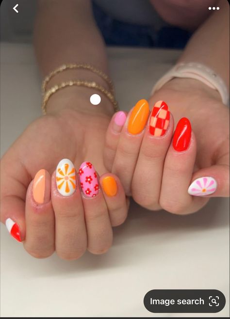 Teen Nails, Sassy Nails, Summery Nails, Simple Acrylic Nails, Cute Gel Nails, Bright Nails, Hair Skin Nails, Nails 2024, Spring Nail