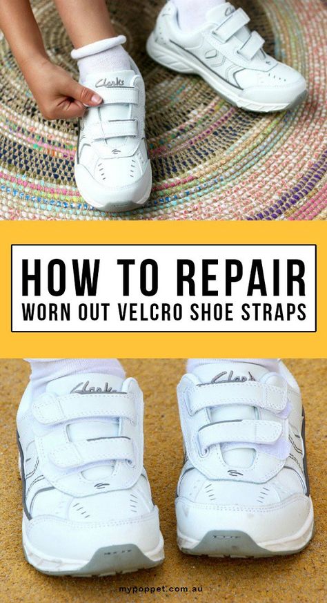 Tutorial: Replace Worn Out Velcro Shoe Straps Foot Care Tips, Diy Mason Jar Crafts, Big Hands, Small Craft Rooms, Shoe Hacks, Easy Holidays Crafts, Diy Wedding Reception, Velcro Shoes, Diy Mason Jar