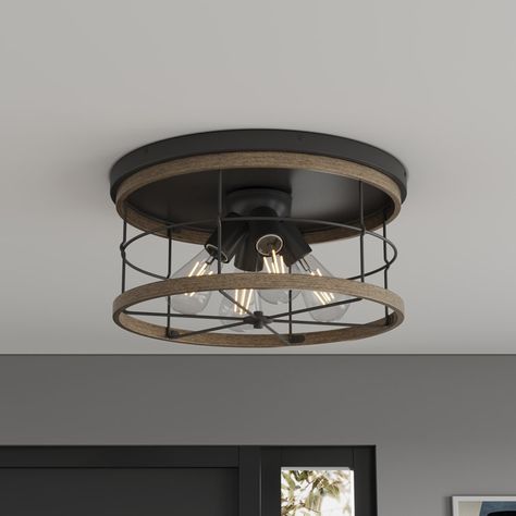 Farmhouse flush mount light