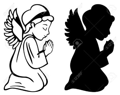 kneeling praying angel clip art - Yahoo Image Search Results Pray Wallpaper, Angel Silhouette, Angel Vector, Praying Angel, Christmas Paintings On Canvas, Paper Christmas Decorations, Australia Animals, Angel Drawing, Angel Images