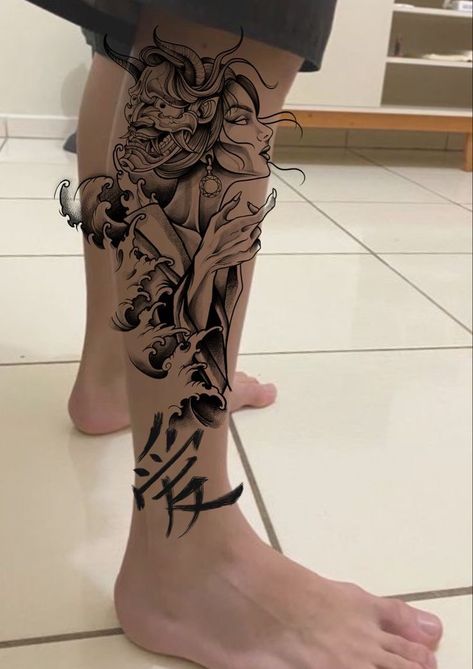 Always Aesthetic, Blitz Tattoo, Japanese Hand Tattoos, Japanese Leg Tattoo, Japanese Tattoos For Men, Travel Artist, Beauty Drawing, Vibes Tumblr, Samurai Tattoo Design