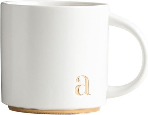 Amazon.com: COLLECTIVE HOME - Monogram Ceramic Mugs, 15 oz Golden Initial Coffee Cups, Elegant Alphabet Tea Mugs, Elegant Personalized Mug with Gift Box, Luxurious Cups for Office and Home (a) : Home & Kitchen Elegant Alphabet, Personalized Mug, Coffee Lover Gifts, Ceramic Mugs, Tea Mugs, Home Decor Furniture, Amazon Affiliate, Super Cool, Photo Storage