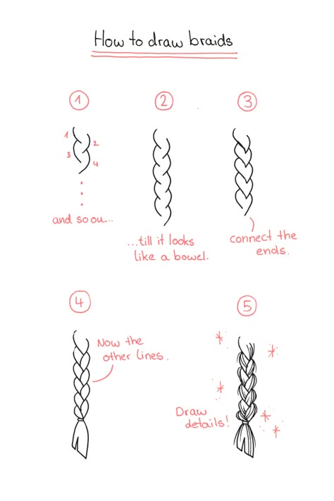 Draw Braids, How To Draw Braids, 얼굴 드로잉, Hair Sketch, Owls Drawing, Art Tutorials Drawing, How To Draw Hair, Step By Step Drawing, Hair Art