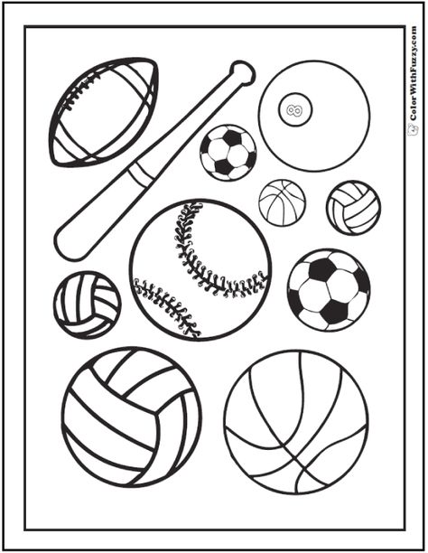 Games And Sports Coloring Pages Sports Colouring Sheet, Sports Coloring Sheets Free Printable, Olympics Coloring Sheets, Free Sports Printables, Sports Art Projects For Kids, Coloring Pages Sports, Sports Theme For Preschool, Preschool Sports Crafts, Sports Theme Crafts