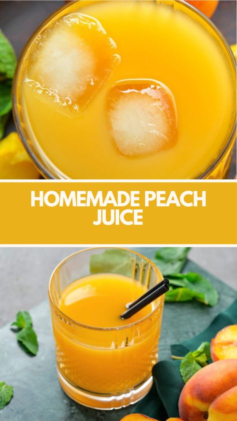 Homemade Peach Juice recipe made of fresh, ripe peaches, sugar, and a splash of lemon juice serve 4-6 glasses takes about 30 minutes to prepare, resulting in a refreshing and sweet beverage perfect for hot summer days. Mango Juice Recipe, Peach Juice, Mango Juice, Fruity Desserts, Juice Recipe, Peach Mango, Cheese Cloth, Mint Leaves, Juicing Recipes