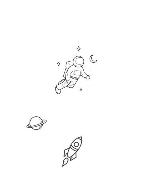 Small Spaceman Tattoo, Small Rocket Ship Tattoo, Simple Rocket Tattoo, Tiny Astronaut Tattoo, Rocket Ship Tattoo Simple, Space Fine Line Tattoo, Minimal Space Tattoo, Mini Astronaut Tattoo, Small Astronaut Tattoo