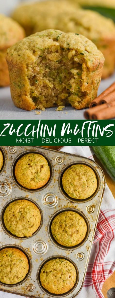 Courgette Muffins Recipe, Zucchini Meals, Muffins Decorados, Easy Zucchini Muffins, Muffins Zucchini, Zucchini Bread Muffins, Banana Zucchini Muffins, Zucchini Muffin Recipes, Best Zucchini