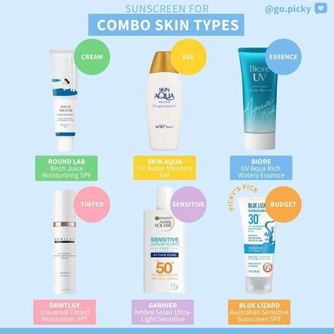 Skin Aqua Sunscreen, Aqua Sunscreen, Skin Aqua, Blue Lizard, Combination Skin Type, Combo Skin, Best Sunscreens, Spf Sunscreen, Combination Skin