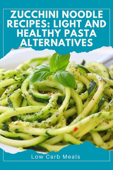 🍽️ Healthy Zoodles – Try these zucchini noodle recipes for a light, flavorful pasta alternative that’s easy to make and nutritious! 🥕 #ZucchiniNoodlesInspo #LowCarbCooking #HealthyLiving #ZoodleRecipes How To Make Zucchini Pasta, Cooking Zucchini Noodles, Easy Zucchini Noodle Recipes, How To Cook Zucchini Noodles, Zoodle Pasta Salad, Zucchini Noodle Recipes Healthy, Healthy Pasta Alternatives, Cooking Zoodles, Cook Zucchini Noodles