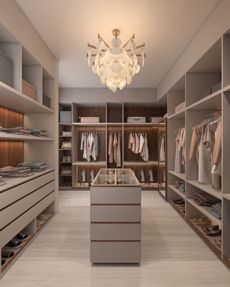 Huge Walking Closet, Mens Walking Closet, Walk In Walldrobe Design, Her Closet Walk In, Walk In Closet Apartment, Giant Walk In Closet, Big Closet Ideas, Big Closet Aesthetic, Mansion Closet