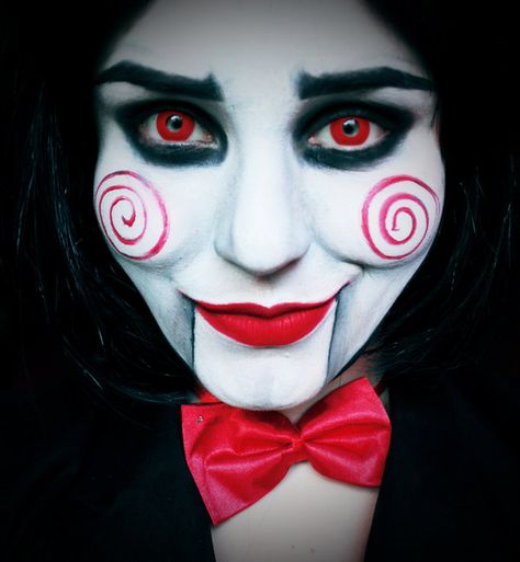 Jig Saw Makeup Halloween, Jigsaw Halloween Makeup, Jigsaw Makeup Halloween, Saw Makeup Jigsaw, Jigsaw Makeup, Saw Makeup, Jigsaw Costume, Jigsaw Halloween, Saw Halloween