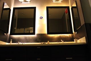 DIY backlight mirror Mirror Backlight, Backlight Mirror, Framed Mirrors, Backlit Mirror, My Aesthetic, Spa Design, Girls Bathroom, Length Mirror, Diy Mirror