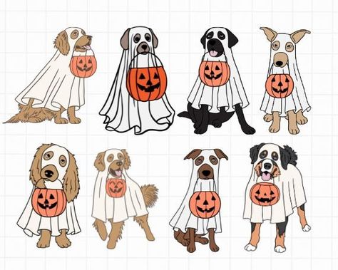 Dog Ghost Painting, Ghost Dog Painting, Ghost Dog Drawing, Dog Ghost, Chill Wallpaper, Sheet Ghost, Fall Canvas Painting, Fall Canvas, Avengers Party