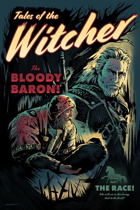 THE BLOODY BARON Tales of the Witcher Video Game Poster | Etsy