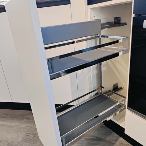 Who doesn't like a handy pull-out oil/spice unit right next to a cooktop?😊 With the right fitting, narrow gaps can provide a surprising amount of storage space and functionality. 🌈Comes in 3 sizes to fit a 150, 200 or 300 base cabinet. Shop link in bio. #storagesolutions #flatpackkitchen #homedecor #bespokekitchen Flatpack Kitchen, Base Cabinet, Base Cabinets, Storage Space, Storage Solutions, Link In Bio, Storage Spaces, Bespoke, The Unit