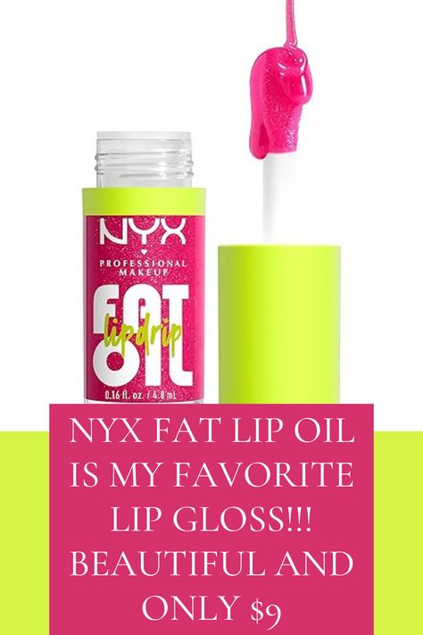 Nyc Fat Lip Oil, Dripping Lips, Tinted Lip Gloss, Nyx Professional Makeup, Lip Oil, Professional Makeup, Nyx, Lip Gloss, Beauty And Personal Care