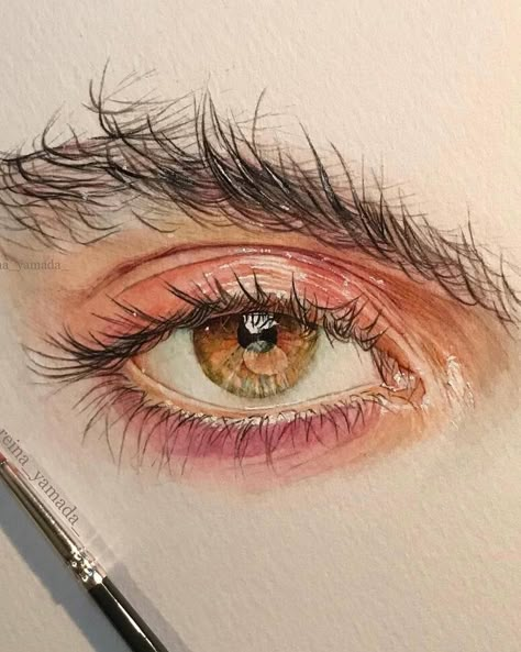 Eye Painting, Realism Art, Color Pencil Art, Realistic Drawings, Eye Art, Art Drawings Sketches Simple, Watercolor Portraits, Cool Art Drawings, A Drawing