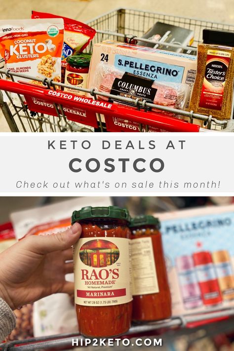 Check the Costco Warehouse monthly ad for all of their hottest keto deals. We're sharing the best instant savings on low-carb groceries! #keto #lowcarb #ketodeals #costco #costcodeals #costcoinstantsavings #ketocostco Costco Keto, Low Carb Grocery, Costco Deals, Costco Meals, Keto Shopping List, Marinara Sauce Homemade, String Cheese, Keto Menu, Homemade Marinara