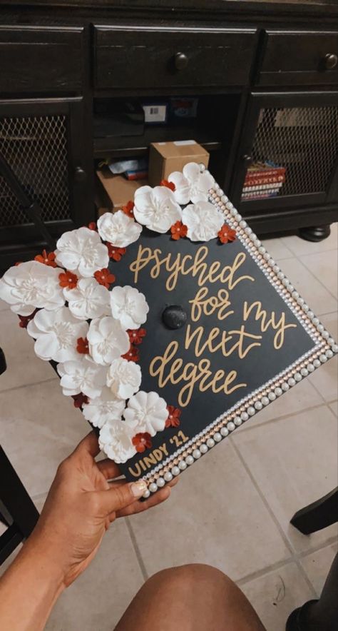 Cap Decoration Graduation Associates, Psyched For My Next Adventure Cap, Associates Degree In Psychology, Graduation Cap Associates Degree, Ba In Psychology Grad Cap, School Psychologist Graduation Cap, Graduation Cap Ideas Masters Degree, 2 Degrees Graduation Cap, Psychology Graduation Photoshoot Ideas