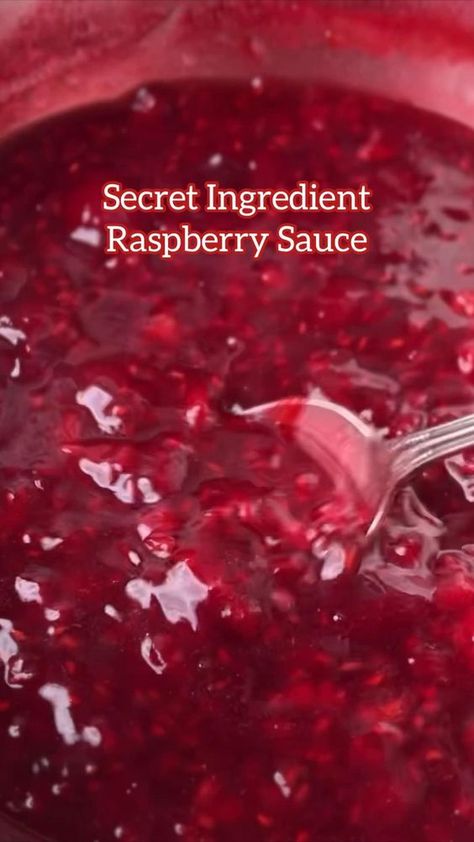 Sauce For Pancakes, Fresh Raspberry Recipes, Raspberry Sauce Recipe, Cake And Ice Cream, Raspberry Jam Recipe, Raspberry Desserts, Baking Homemade, Fruit Sauce, Homemade Sauce Recipes