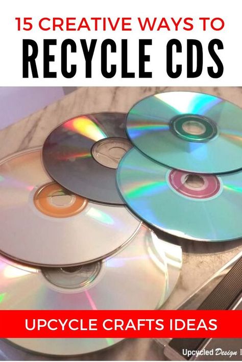 Compact Disc Art, Upcycle Cds Diy Crafts, Crafts Using Cds, Cds Diy Ideas, Upcycle Cds, Cds Diy, Dvd Craft, Crafts With Cds, Recycled Cd Crafts