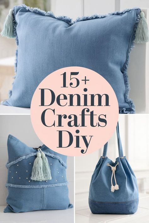 15 Charming Denim Crafts DIY Ideas to Spark Your Creativity

Unleash your artistic side with these fun denim crafts! From stylish tote bags to trendy coasters you'll find endless ways to upcycle old jeans. Perfect for kids and adults alike these projects spark creativity and add charm to your home. Denim art sewing projects upcycling DIY crafts creativity. https://fabricerie.com/denim-crafts-diy Crafts With Jeans Diy, Crafts With Denim Old Jeans, Old Jean Sewing Projects, Diy Denim Upcycle Ideas, Jean Repurpose Ideas, Denim Bags From Jeans Diy Handbags, Things Made From Old Jeans, Denim Purses And Bags Old Jeans Diy, Denim Craft Ideas