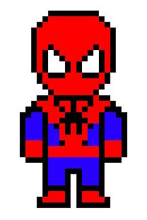 Minecraft building idea of Spider man Spiderman Banner Minecraft, Spider Man Minecraft Build, Spider Banner Minecraft, Minecraft Spider Build, Minecraft Tools Pixel Art, A5 Planner Printables Free, Spiderman Pixel Art, Minecraft Spider, A5 Planner Printables