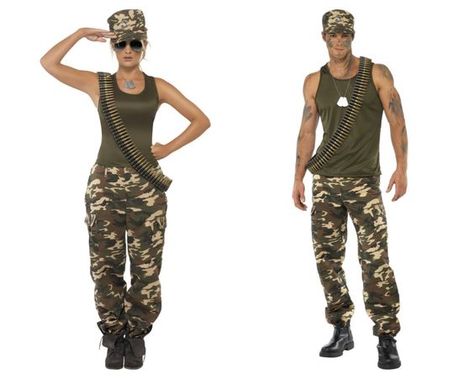 G.I. Joe and G.I. Jane | costumes | Pinterest | Army Costume and Army Diy Army Costume, His And Hers Costumes, Jane Costume, Group Fancy Dress, Special Forces Logo, Gi Jane, Army Costume, Indian Army Wallpapers, Army Dress