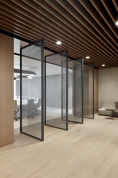 » AUS Enterprises Offices by Roar Shared Office Design, Moveable Partition, Operable Wall, Sharjah United Arab Emirates, Moveable Wall, Pacific Highway, Moving Walls, Miami University, Office Meeting Room