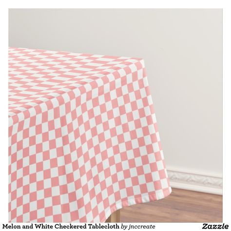 Melon and White Checkered Tablecloth Retro Baby Shower Ideas, First Birthday Party Boy, Checkerboard Table, Checkered Paper, Retro Baby Showers, Disney Cars Party, Deck Party, Color Checker, Green Tablecloth