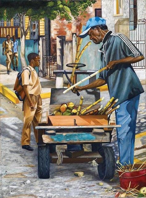 Jamaican Artists, Jamaican Art, African American Artwork, Haitian Art, Afrique Art, African Paintings, Art Noir, Caribbean Art, African Art Paintings