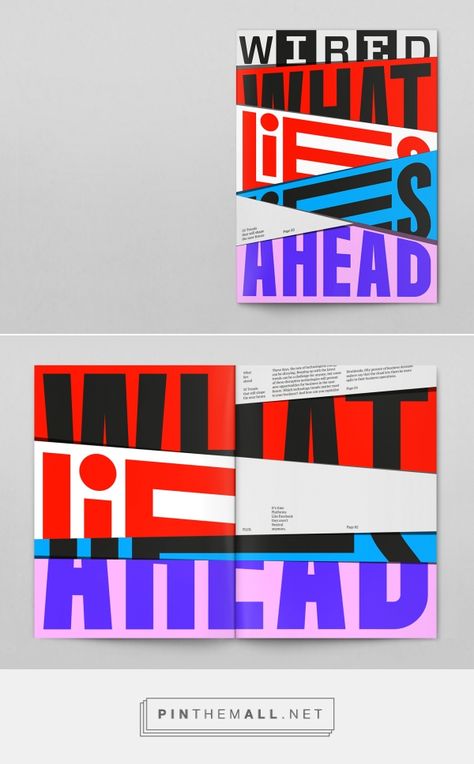 Studio Feixen, Wired Magazine, Visuell Identitet, Typographic Poster, Book Design Layout, Editorial Layout, Creative Advertising, Magazine Layout, Typography Inspiration