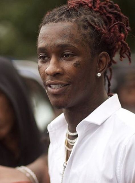 Young Thug Mugshot Pfp, Young Thug Jeffery, Young Thug 2015, Free Young Thug Shirt, Young Thug Instagram, Young Thug Album, Red Dreadlocks, Free Slime, Pretty Flacko