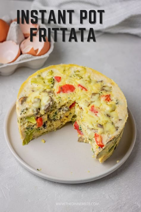 Instant Pot Eggs Scramble, Instant Pot Crustless Quiche, Instant Pot Egg Recipes, Instant Pot Frittata Recipes, Instant Pot Frittata, Instant Pot Egg Casserole, Instant Pot Quiche, Egg Instant Pot, Hoco Brunch