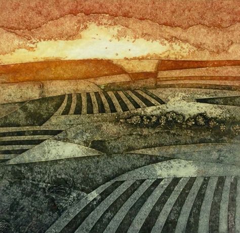 Sarah Ross-Thompson Sarah Ross Thompson Artists, Sarah Ross Thompson, John Caple, Collagraph Prints, Sarah Ross, Collagraph Printmaking, Vineyard Art, Moody Art, Printmaking Art