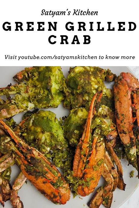 Crab Sukka, Crab Starter, Coconut Video, Grilled Crab, Crab Recipe, Crab Recipes, Mangalore, Tandoori Chicken, The Recipe