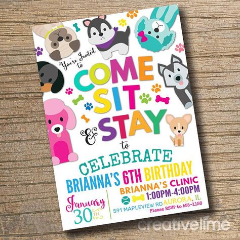 Puppy Adoption Party, Pet Adoption Birthday Party, Pet Adoption Party, Puppy Birthday Party, Pet Party, Puppy Birthday Parties, Adoption Party, 9th Birthday Parties, Puppy Birthday